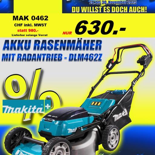 Black Friday 2025 - MAKITA Rasenmäher DLM462Z