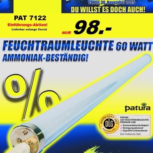 Black Friday 2025 - PATURA Feuchtraumleuchte 60W
