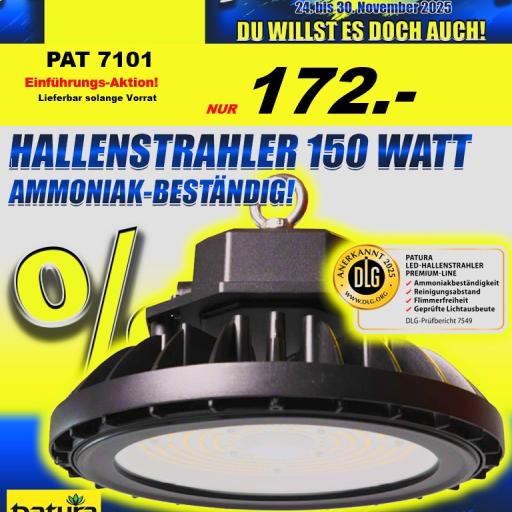 Black Friday 2025 - PATURA Hallenstrahler 150W