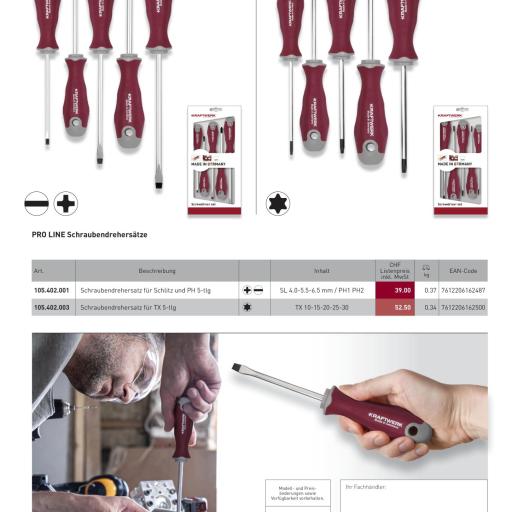 Kraftwerk Tools - PRO LINE SCHRAUBENDREHER