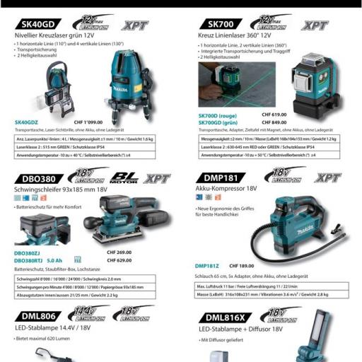 MAKITA Neuheiten N° 1 / 2022