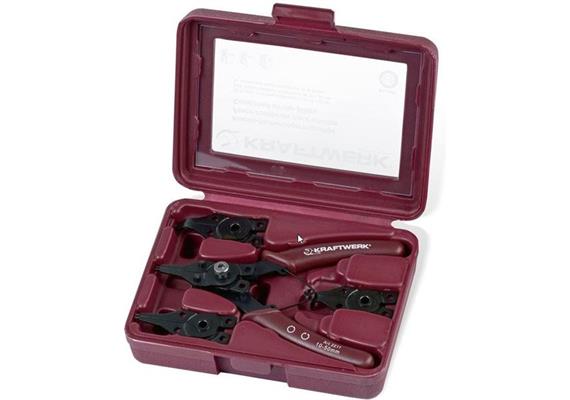 4-in-1 Kombi Seegeringzange für Aussen und Innensicherung 10 - 50mm - Kraftwerk 2211 - 285