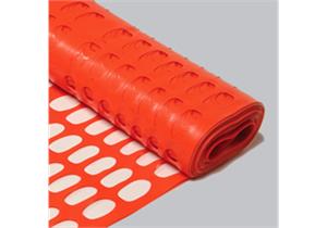 Absperrzaun orange Höhe 1.5m aus PP PEFLEX 160 Rolle à 50m