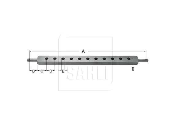 Ackerschiene für Traktor Kat.2 L=780mm Profil 62 x 30mm