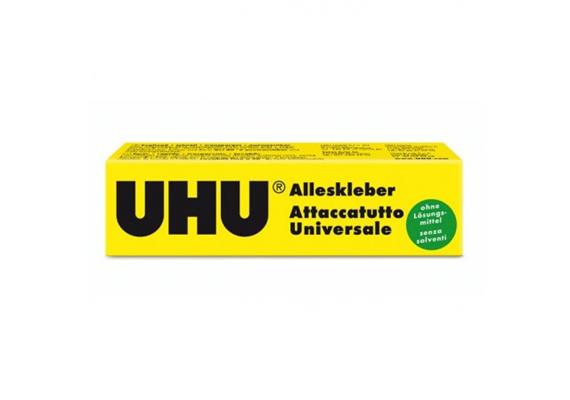 Alleskleber UHU - Tube 35g, für Papier, Glas,Holz, Kunststoff, Metall, Stoff - EHD