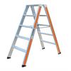ALU Doppelstufenleiter HB Typ 200 2x5 Stufen L 1.21 B 0.54 H 1.1m Gewicht 8kg - HB