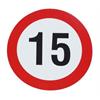 ALU-Schild 15km/h Ø 200mm, Geschwindigkeitstafel m. Siebdruck und Schutzlackierung - 039