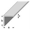 ALU Winkelprofil 10 x10 x 1mm, eloxiert farblos, Normprofile, Länge 1 m