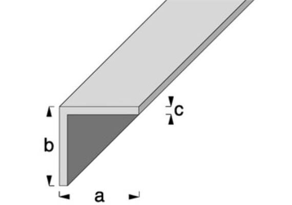 ALU Winkelprofil 10 x10 x 1mm, eloxiert farblos, Normprofile, Länge 1 m,  Eisen Shop - Hofer Mühlethurnen GmbH