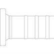 Bauer Schlauchtülle Standard Mutterteil NW 110/108 x 165 mm inkl. O-Ring, verzinkt | Bild 2