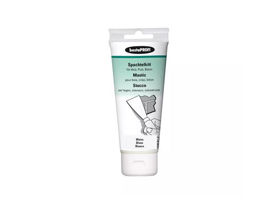 BESTAPROFI Spachtelkitt 170gr weiss, für Holzz / Putz / Beton und Mauerwerk - 239