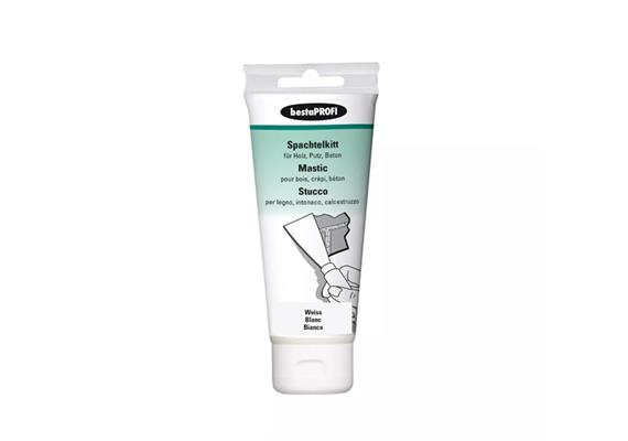 BESTAPROFI Spachtelkitt 170gr weiss, für Holzz / Putz / Beton und Mauerwerk