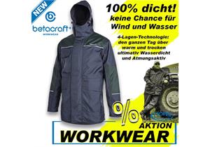 Betacraft ISO940 Parka Herrenjacke Schwarz Grösse 2XL