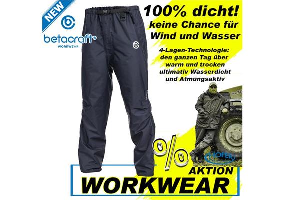 Betacraft ISO940 Überziehhose Herren Schwarz Grösse 2XL