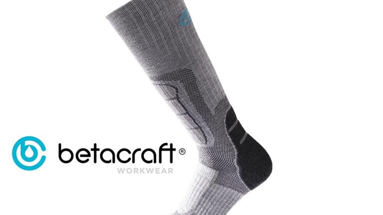BETACRAFT Merino Stiefel Ergo Socke grau Grösse M-L (39-44) atmungsaktiv aus Wolle - 053 BETACRAFT Merino Stiefel Ergo Socke grau Grösse M-L (39-44) atmungsaktiv aus Wolle - 053