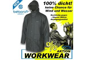 Betacraft Technidairy Parka Herren / Damen Grün Grösse 2XL Melkjacke säurebeständig