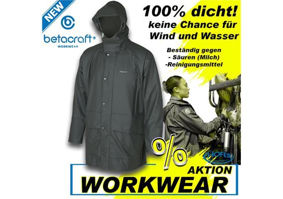 Betacraft Technidairy Parka Herren / Damen Grün Grösse 2XL Melkjacke säurebeständig