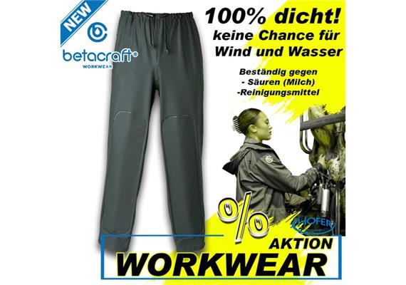 Betacraft Technidairy Überziehose Herren/Damen Grün Grösse 2XL Melkhose säurebeständig