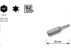 Bit Kraftwerk 1/4" TORX Grösse TX 10, Länge 25mm, 1P a 5Stk. 2731-5