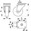 Blickle Lenkrolle Ø 180mm Tragkraft 170kg mit Feststellung | Bild 2