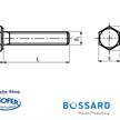 Bossard Sechskantschrauben mit Vollgewinde/Feingewinde M10 x 1.25 x 25 schwarz 8.8 BN65 | Bild 2