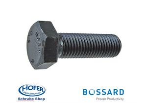 Bossard Sechskantschrauben mit Vollgewinde/Feingewinde M10 x 1 x 20 schwarz 8.8 BN65