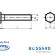 Bossard Sechskantschrauben mit Vollgewinde/Feingewinde M12 x 1.25 x 30 schwarz 8.8 BN65 | Bild 2