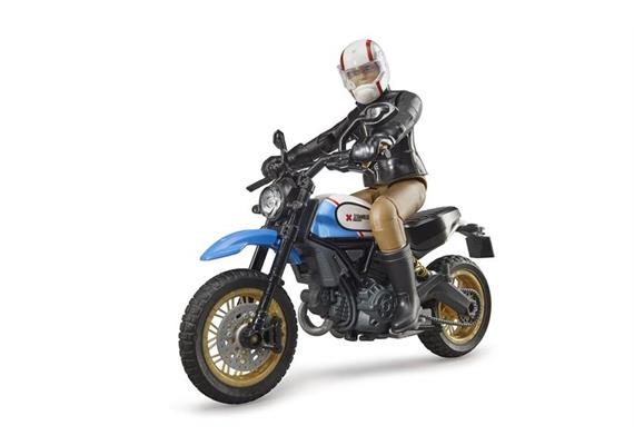 BRUDER bworld Scrambler Ducati Desert Sled mit Fahrer 63051 1:16 - 053