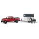 Bruder RAM 2500 Power Wagon mit Pferdeanhänger und 1 Pferd 02501 - 053