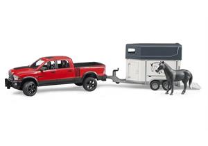 Bruder RAM 2500 Power Wagon mit Pferdeanhänger und 1 Pferd 02501 - 053
