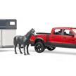 Bruder RAM 2500 Power Wagon mit Pferdeanhänger und 1 Pferd 02501 - 053 | Bild 3