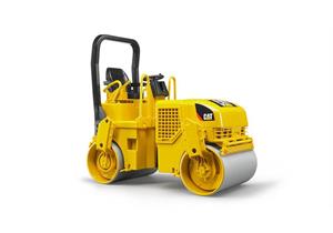 BRUDER Spielzeug Cat® Tandem-Vibrationswalze 02433 - Baufahrzeug Walze 1:16 - 053