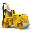 BRUDER Spielzeug Cat® Tandem-Vibrationswalze 02433 - Baufahrzeug Walze 1:16 - 053 | Bild 3