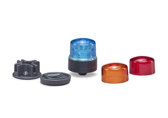 BRUDER Zubehör - Rundumleuchte / Blinklicht gelb blau rot 02807 1:16 - 053