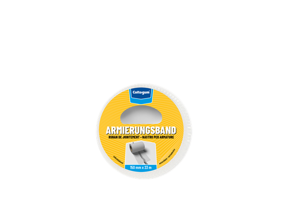 COLTOGUM Armierungsband 150mmx23m weiss, Fugen Risse abdecken (Glasfasergewebeband)