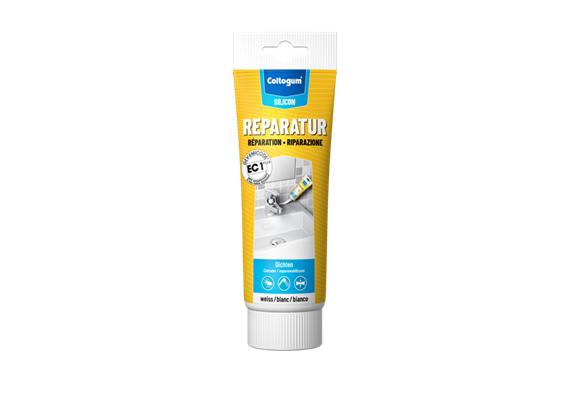 COLTOGUM Dichtmasse Reparatur Silicon weiss 100ml, Dehnfugen innen + aussen - 239