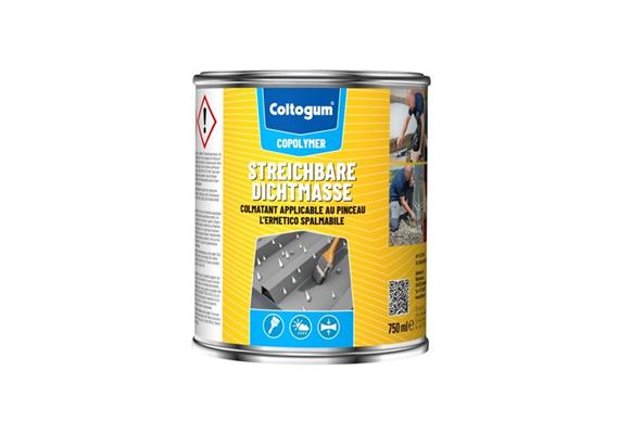 COLTOGUM Streichbare-Dichtmasse grau 750ml, dauerelastische 1K Dichtmasse innen + aussen