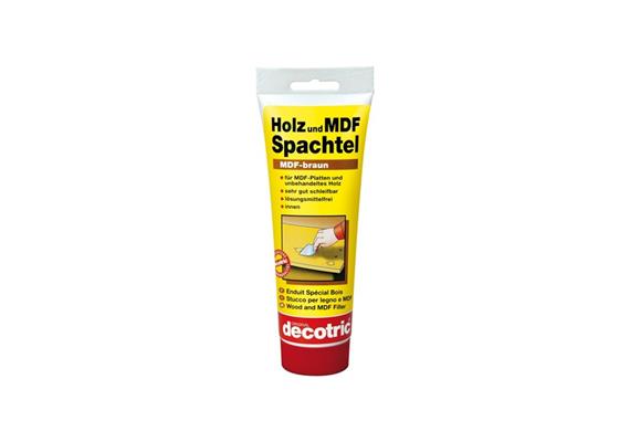 DECOFILL Holz & MDF Spachtel 400g, Für MDF, HDF (Faserplatten) Spanplatten, Holz