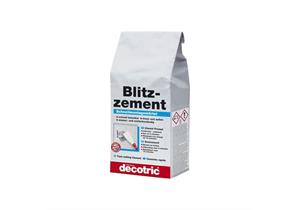 DECOTRIC Blitzzemen 5kg, witterungsbeständiger Reparaturmörtel, grau/anthrazit