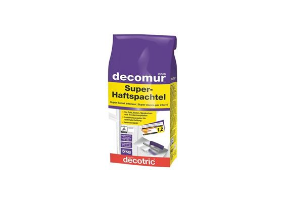 DECOTRIC DECOMUR Super-Haftspachtel 5kg weiss, für Putz, Stein, Beton, Mauerwerk Innen