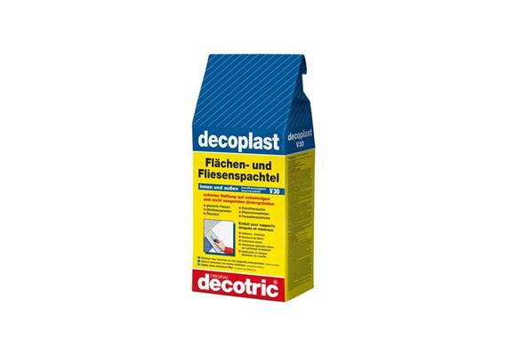 DECOTRIC DECOPLAST Spachtel 5kg, für Zement- u. Gipsputz, Beton, Ziegel, Innen + Aussen - 239
