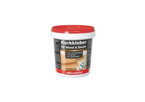 DECOTRIC Korkkleber 1kg, für Kork-Wandplatten, Bahnenware (Nicht für Bodenkork)