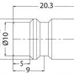 Europrofil Druckluft Stecknippel mit AG 1/4" Ø 10/12mm | Bild 2