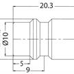 Europrofil Druckluft Stecknippel mit IG 1/4" Ø 10/12mm | Bild 2