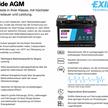 EXIDE Batterie EK820 Start-Stop AGM 12V/106Ah/950A LxBxH 392x175x190 mm | Bild 3