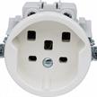FELLER UP-Steckdose FH T25 16A weiss, Schraubklemmen 8725.P.61 | Bild 2
