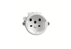 FELLER UP-Steckdose FH T25 16A weiss, Schraubklemmen 8725.P.61