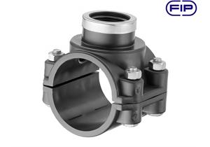 FIP Anbohrschelle PP Verstärkt Ø 110 mm x 1/2" Innengewinde - 2900