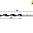 FISCH CV Holzspiralbohrer mit Zentrierspitze Ø 4 mm L 75 mm Hart- und Weichholz | Bild 2