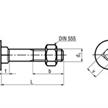 Flachrundschrauben (Schloss - ) verzinkt M12 x 55 | Bild 2